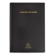 EXACOMPTA Agenda Perpétuel recettes/dépenses 1 jour par page - format 15 x 21 cm couverture Noire