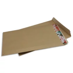 Boîte de 250 pochettes kraft brun auto-adhésives 90g format 229x324 mm C4 – Image 2